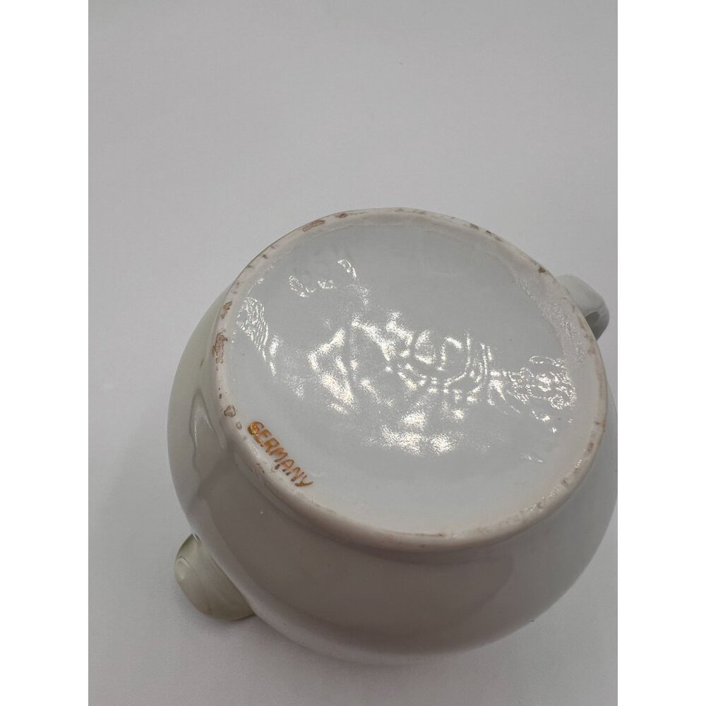 Vintage Floral Creamer & Sugar Bowl Set - Hand-Painted Porcelain - Germany - Picture 7 of 16